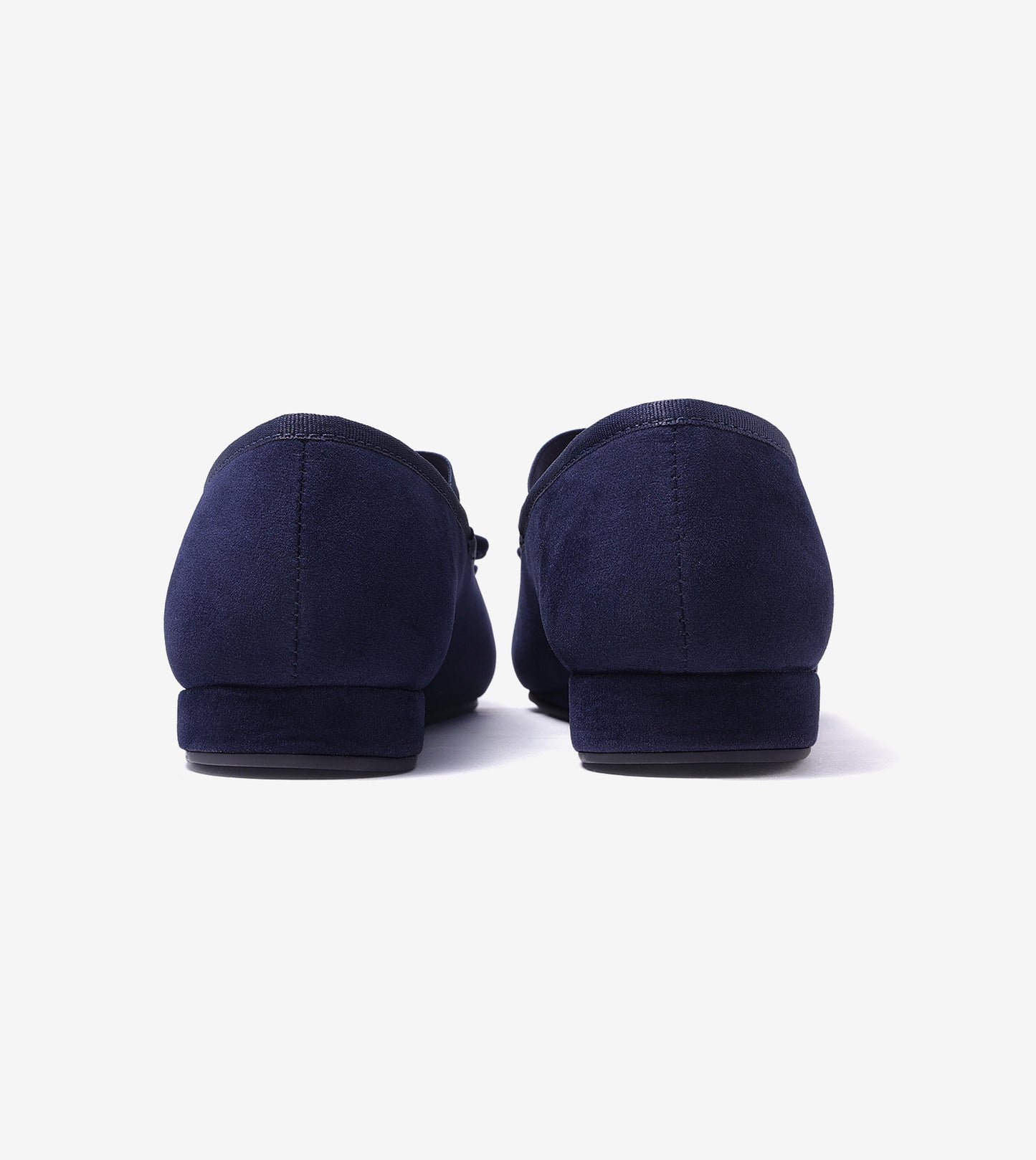 Velvet Mary Jane Flats - Navy Blue