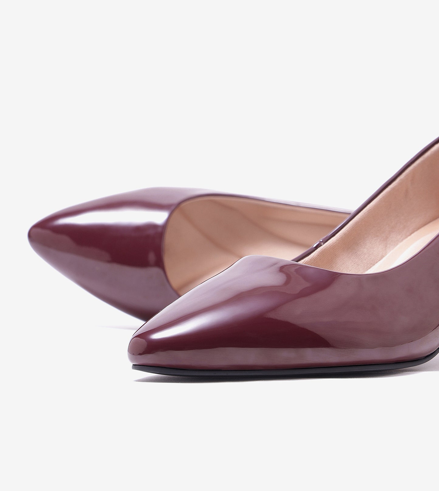 Classic Pointed-Toe Pumps - Dark Wine