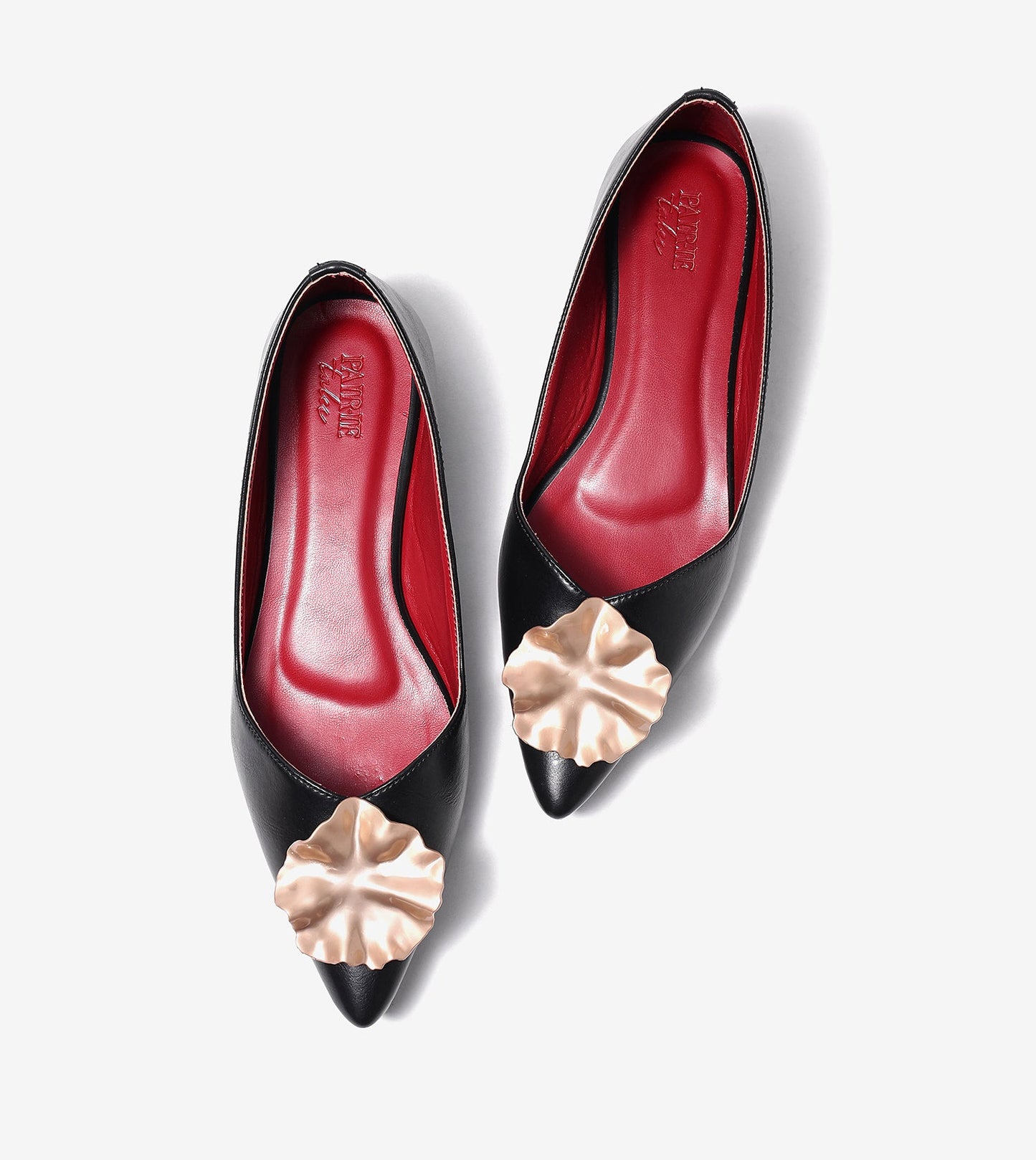 Pointed Toe Ballerinas Flats - Black