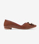 Pointed Toe Ballerinas Flats - Brown