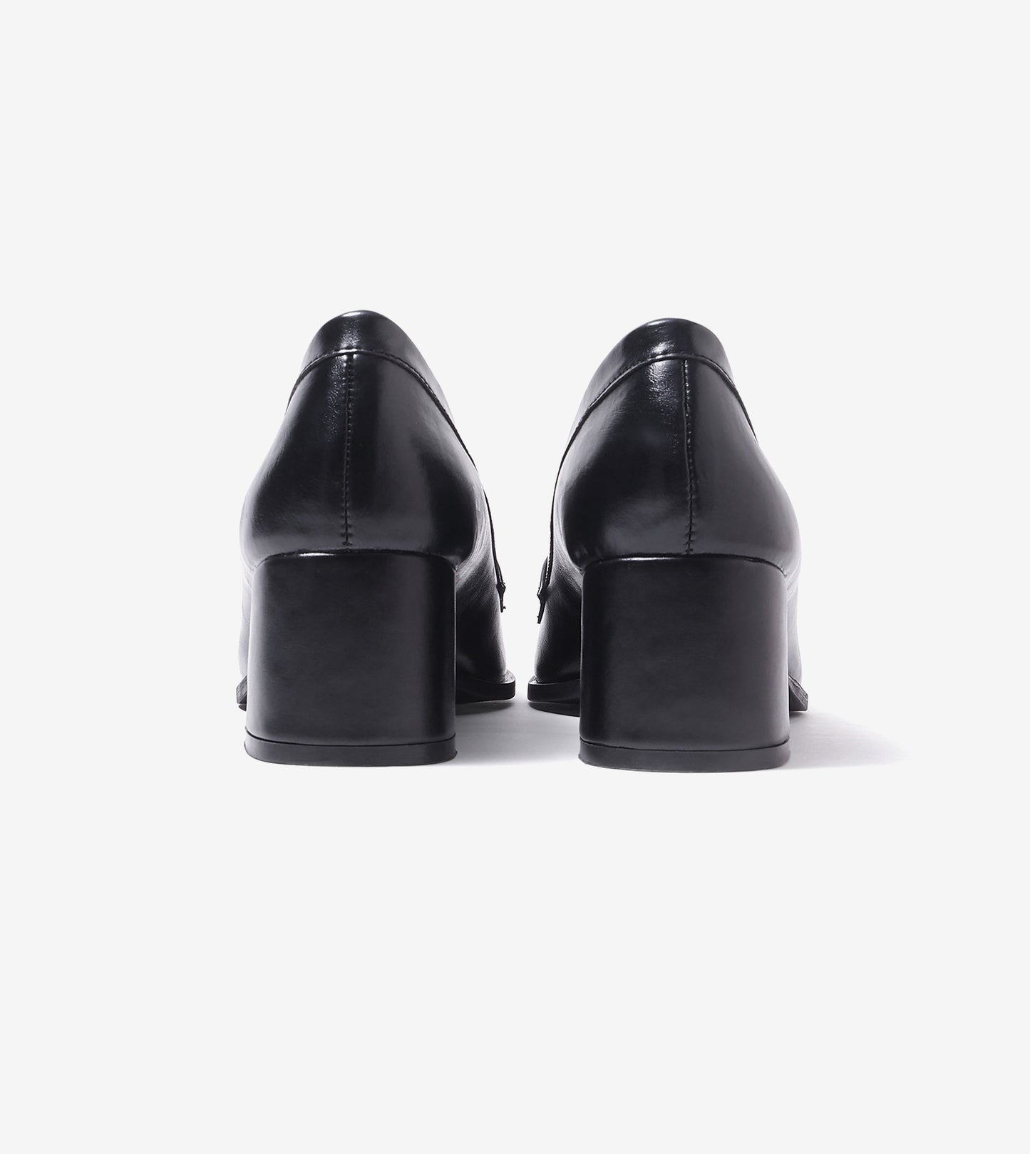 Chain Loafers Heels - Black