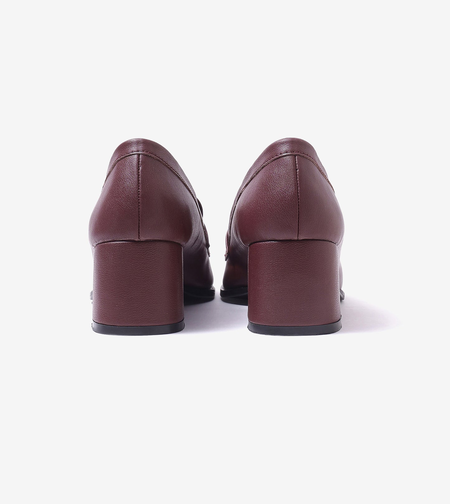 Chain Loafers Heels - Wine