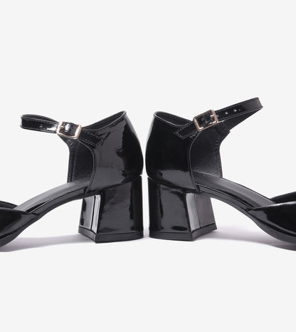 Mary Jane Heels - Black