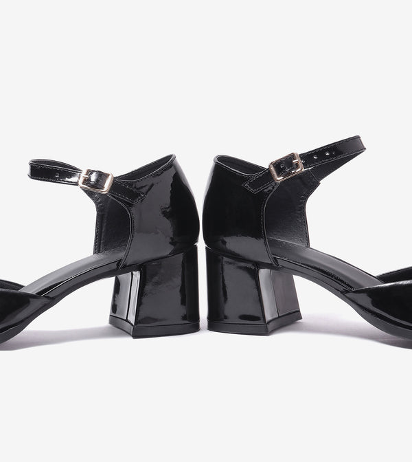 Mary Jane Heels - Black