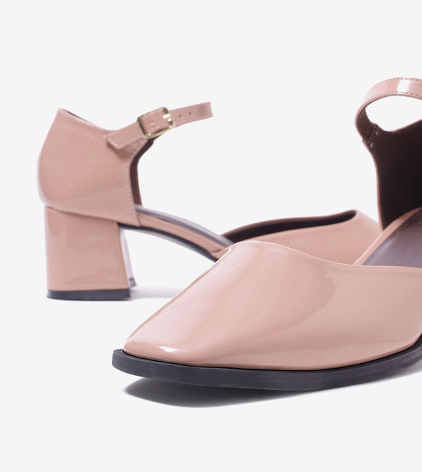 Mary Jane Heels - Nude