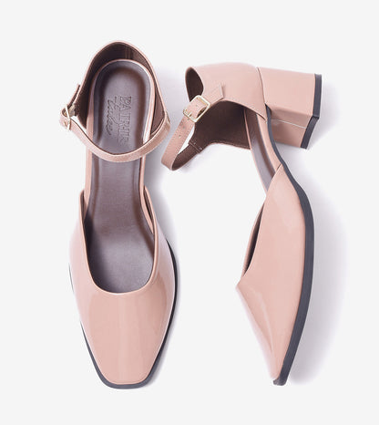 Mary Jane Heels - Nude
