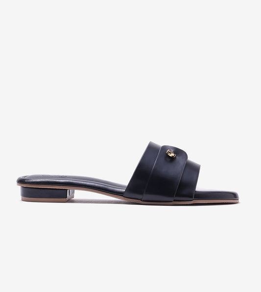 Minimal Muse Slip-On Flats - Black