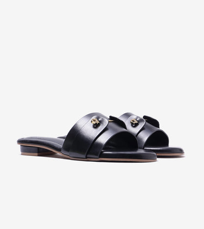 Minimal Muse Slip-On Flats - Black