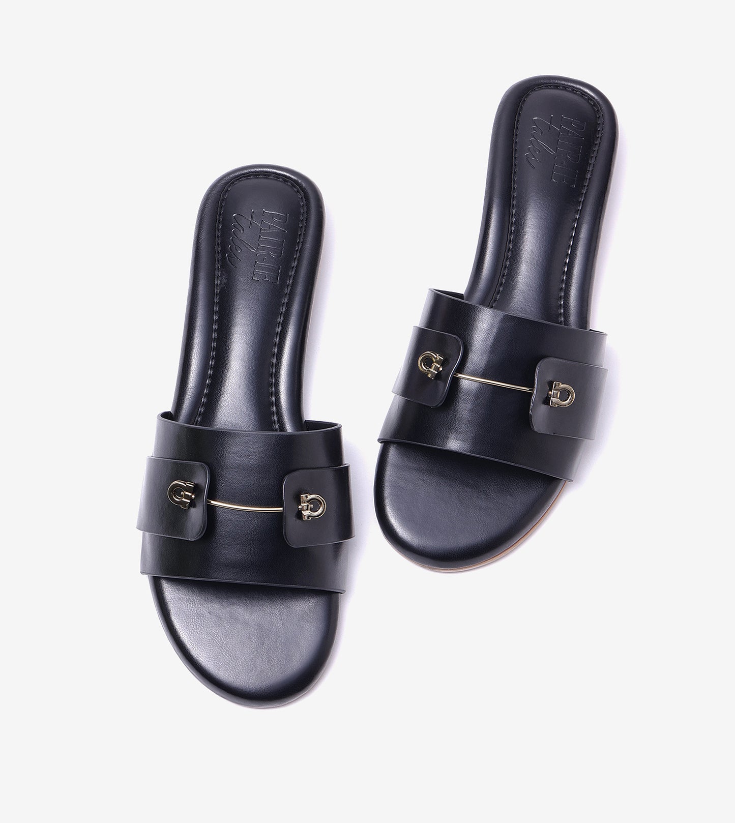 Minimal Muse Slip-On Flats - Black