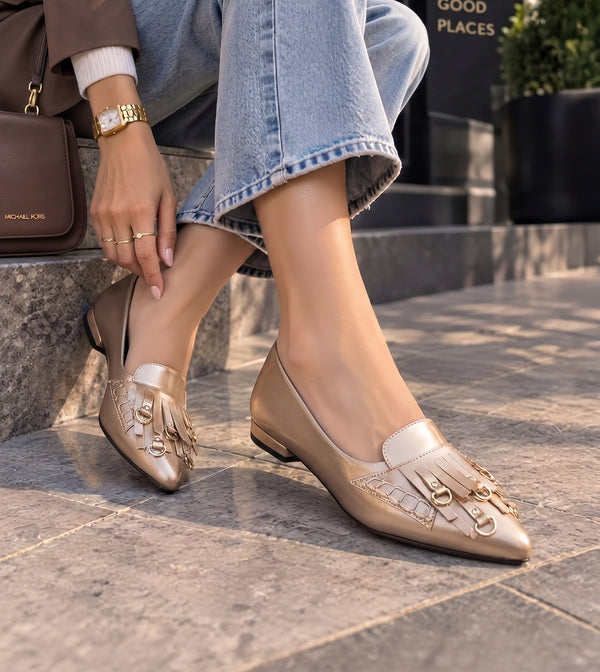 Atelier Fringe Flats - Gold