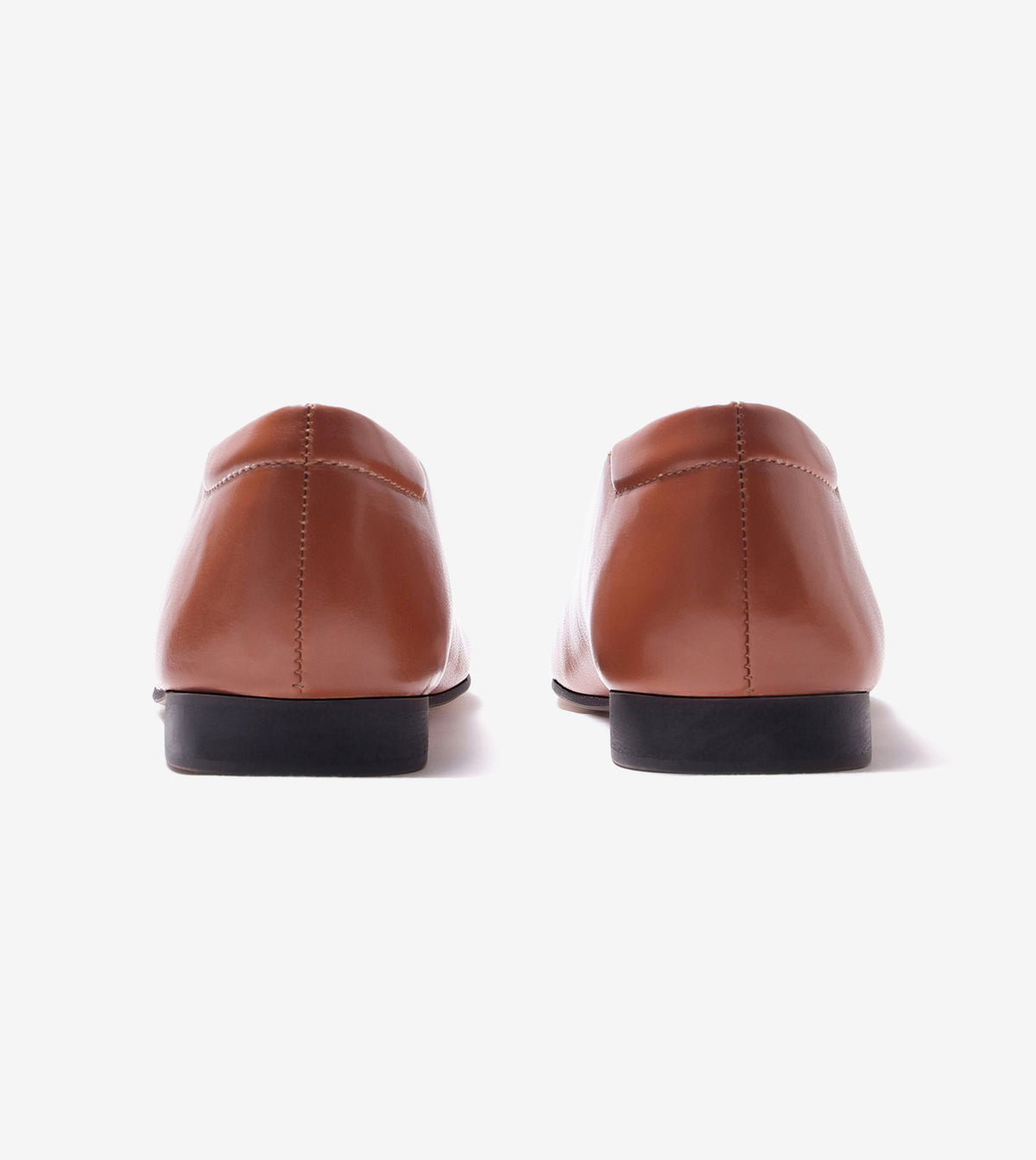 Minimal Seam Detail Slip-On Flats - Tan