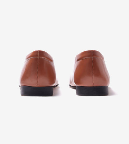 Minimal Seam Detail Slip-On Flats - Tan