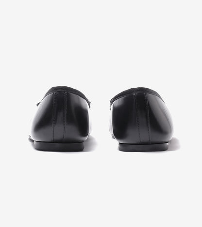 Classic Bow Detail Ballet Flats - Black