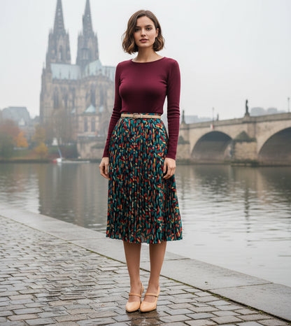 Pointed Toe Mary Jane Pumps - Peach