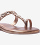 Ornate Chain Wedge Sandals - Antique