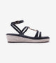Embellished Ring Detail Espadrille - Black