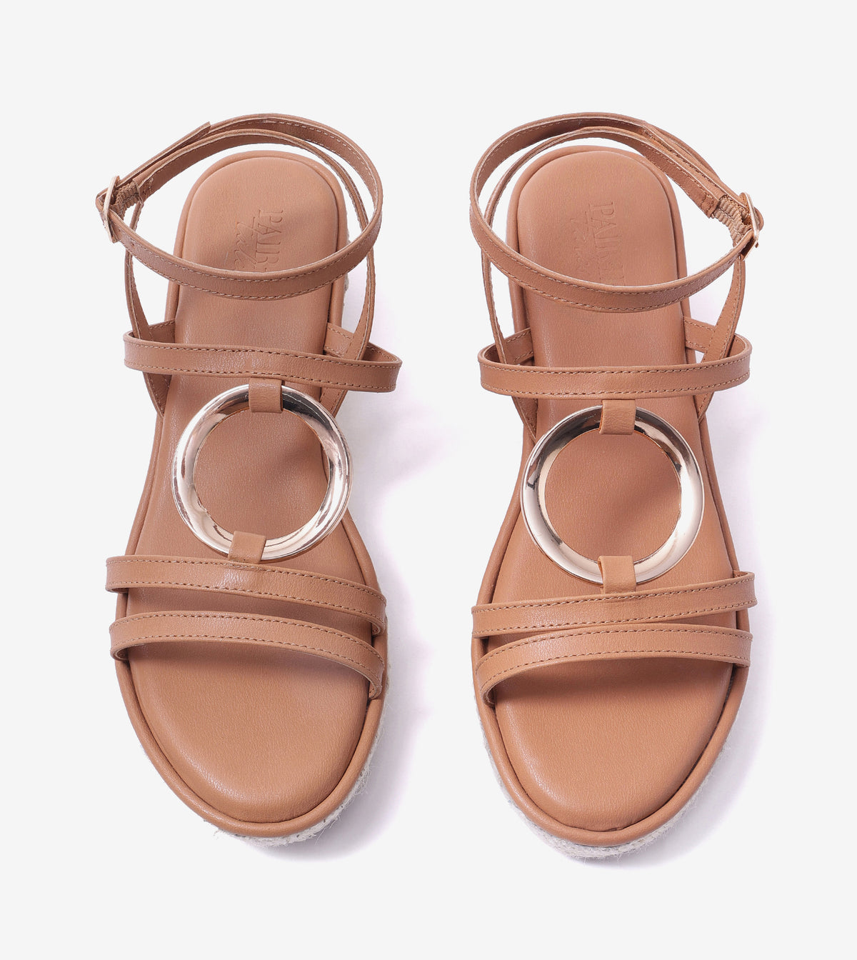 Embellished Ring Detail Espadrille - Dark Beige