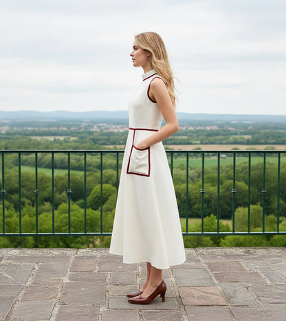 Patent Croc-Effect Print Pointed Toe Pumps - Brown