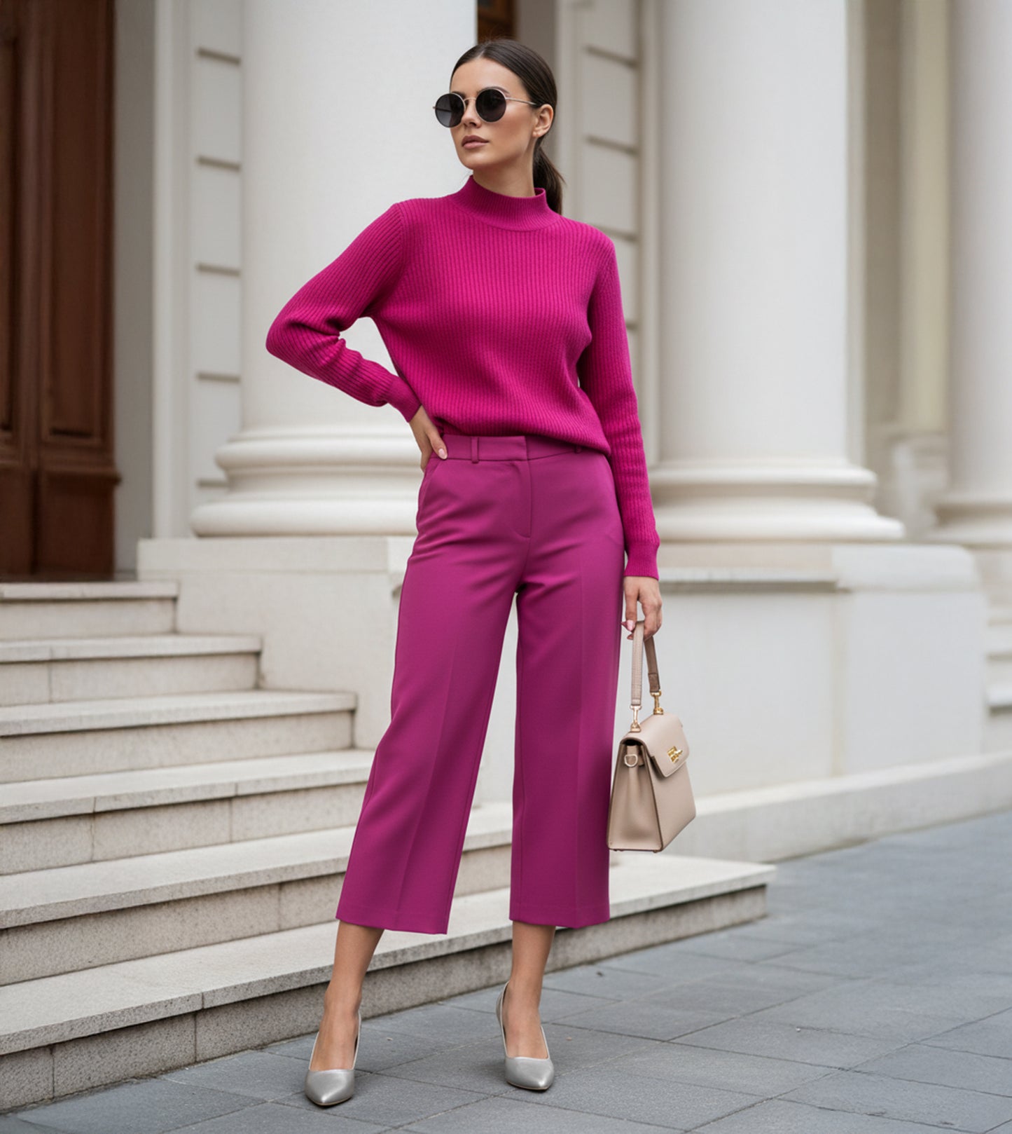 Matt Pointed Toe Pumps - Silver