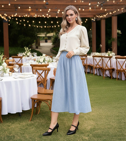 Pointed Toe Studded Mary Jane Pumps - Black