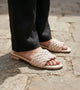 Braided Strap Comfort Slides - Beige