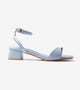 Toe-Ring Strappy Block Heel Sandals - Sky Blue