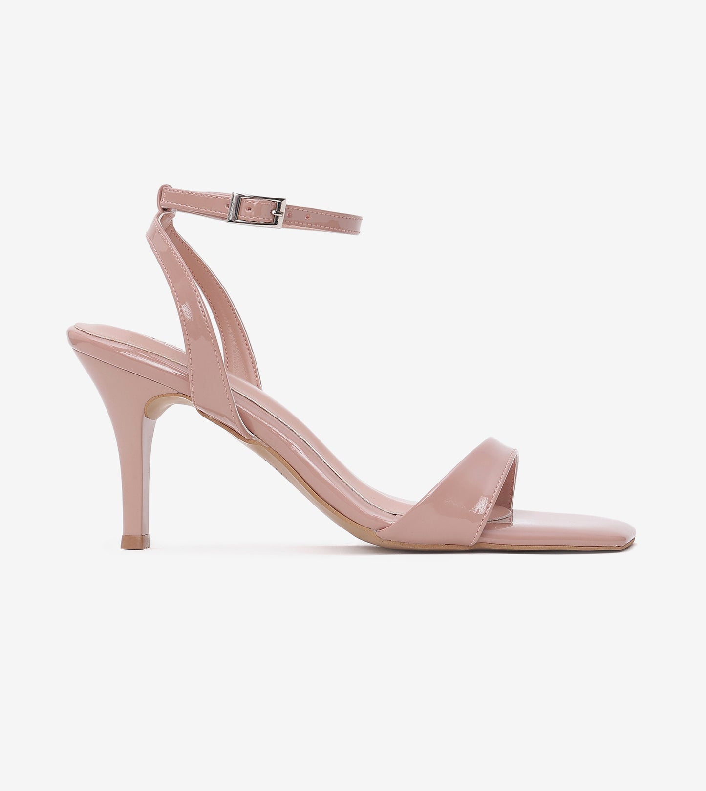 Ankle Strap Stilettos - Nude Pink