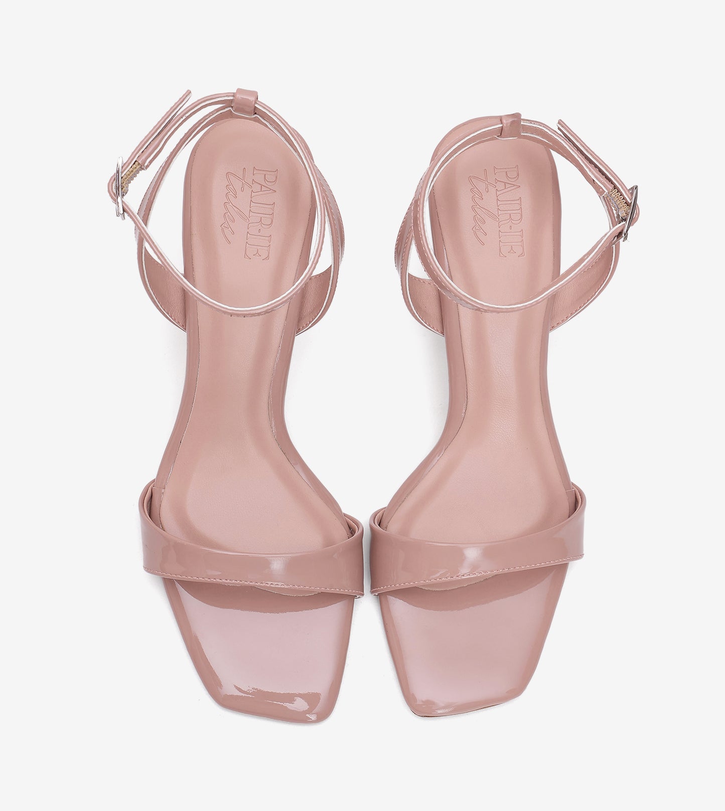 Ankle Strap Stilettos - Nude Pink