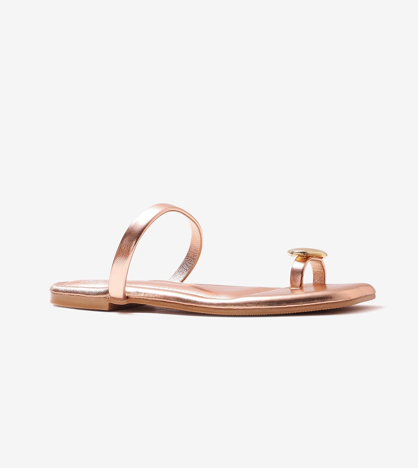 Metallic Toe Ring Flat - Rose Gold
