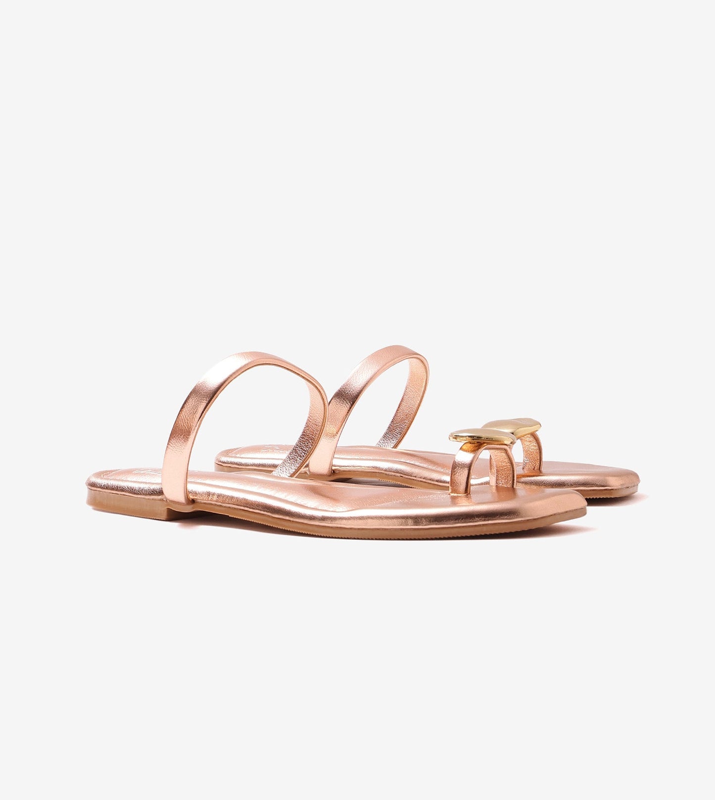 Metallic Toe Ring Flat - Rose Gold