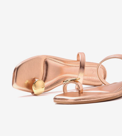 Metallic Toe Ring Flat - Rose Gold