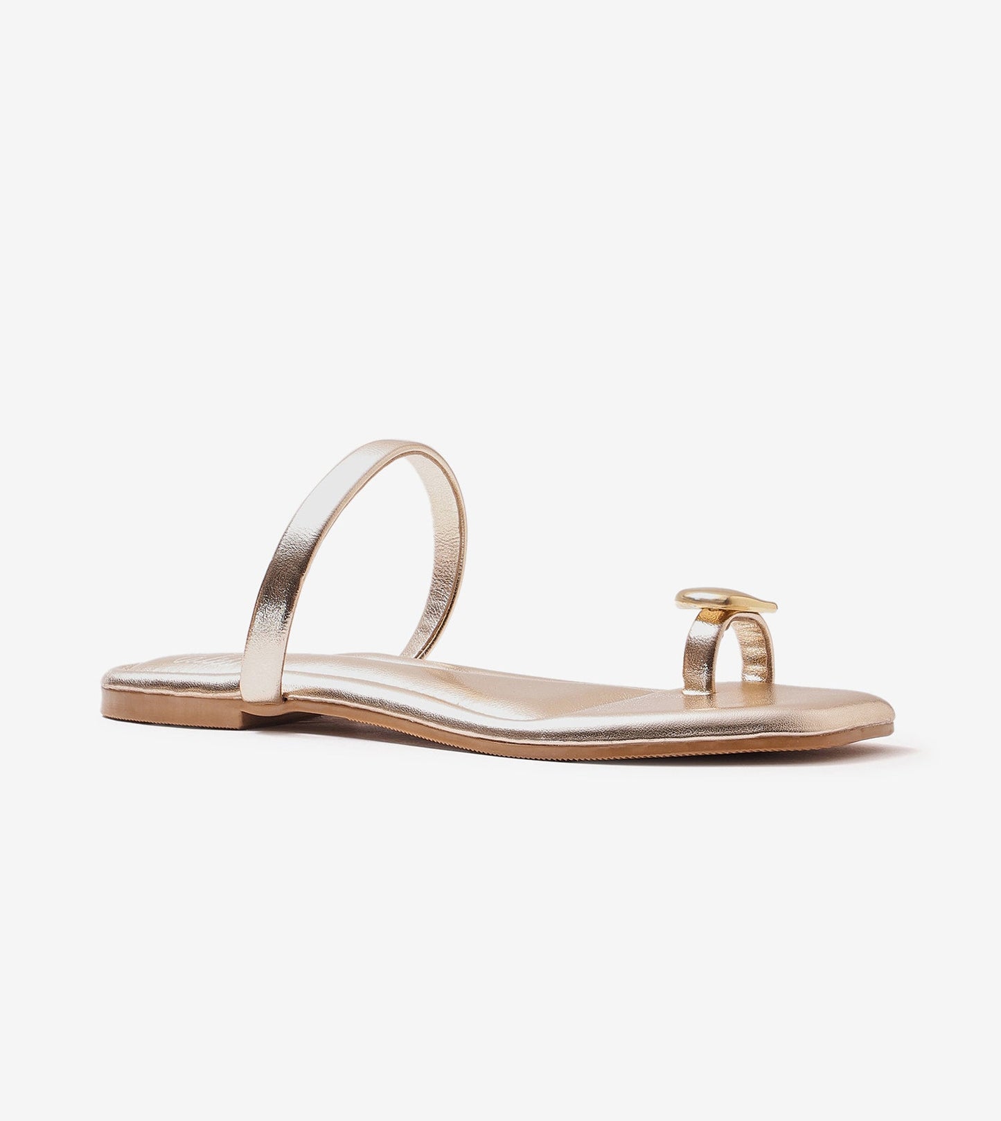 Metallic Toe Ring Flat - Light Gold