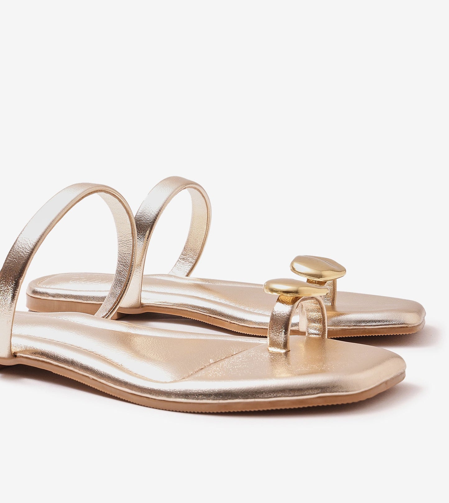 Metallic Toe Ring Flat - Light Gold