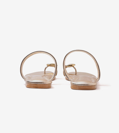 Metallic Toe Ring Flat - Light Gold