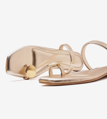 Metallic Toe Ring Flat - Light Gold