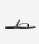 Satin Crystal - Embellished Strappy Sandals - Black