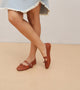 Buckled Mary Janes Ballet Flats - Tan
