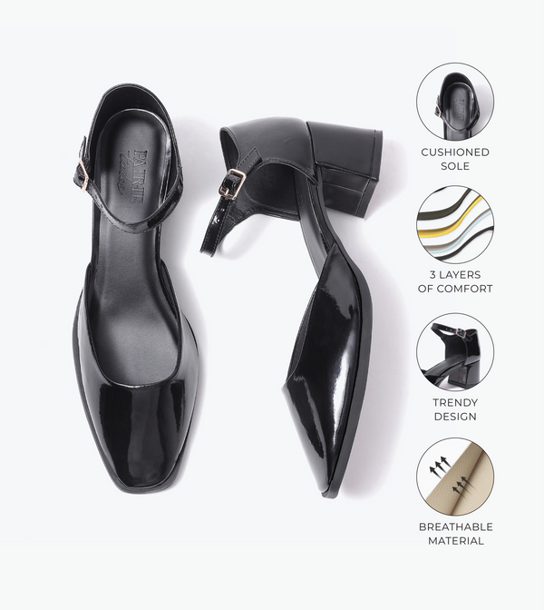 Mary Jane Heels - Black