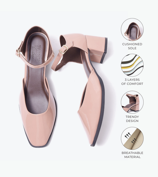 Mary Jane Heels - Nude