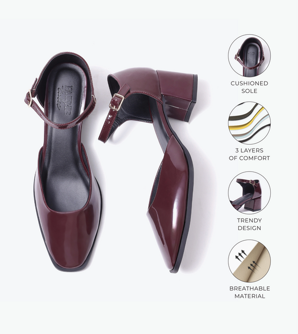Mary Jane Heels - Wine
