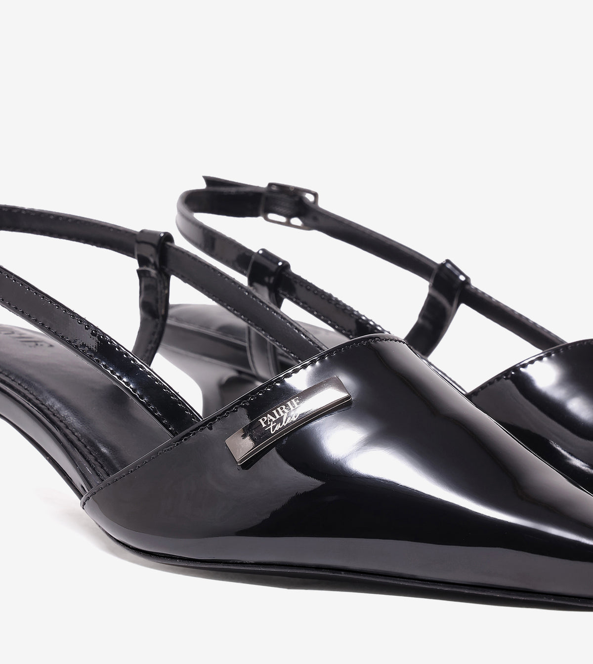 Contour Slingback Heels - Black