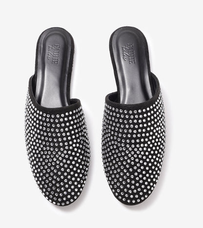 Crystal Black slide-in mules Flats - Black