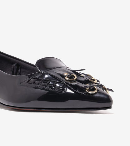 Atelier Fringe Flats - Black