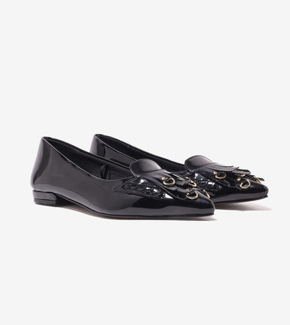 Atelier Fringe Flats - Black