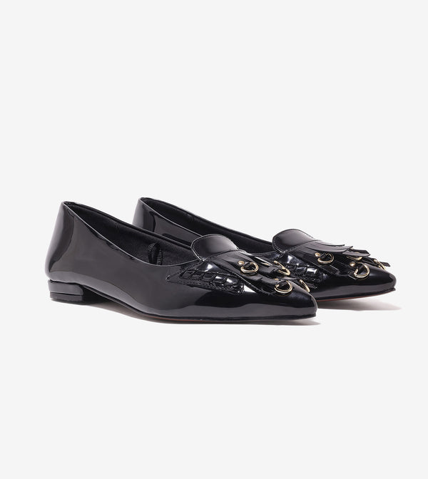 Atelier Fringe Flats - Black
