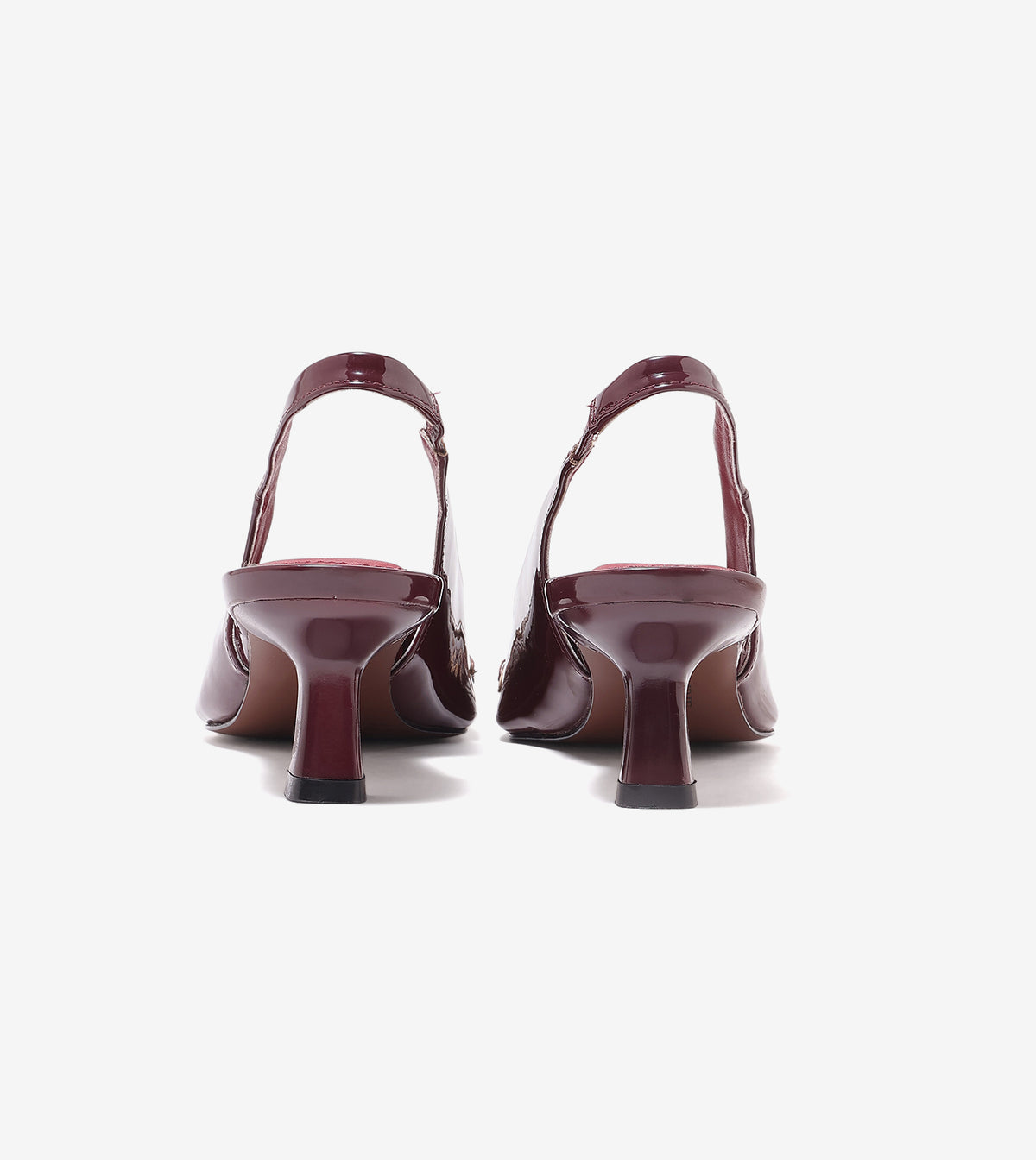 Atelier Fringe Slingback Heels - Wine