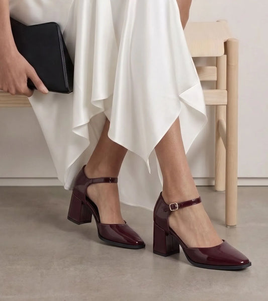 Mary Jane Heels - Wine