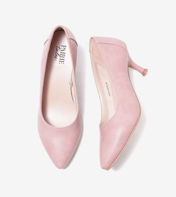 Classic Pointed-Toe Pumps - Blush Pink