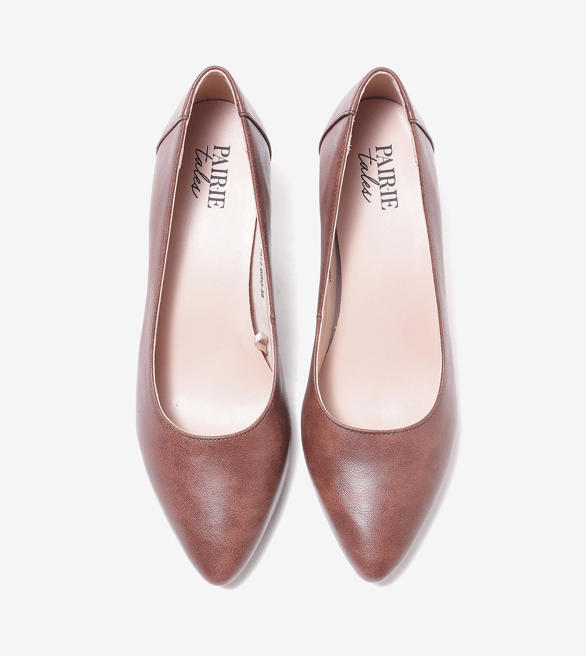 Classic pointed-toe pumps for women in dark brown, 2-inch heel, product view 8
