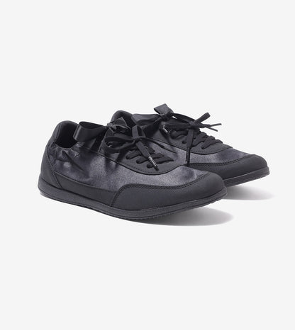RUSH slim lace-up sneakers for women in onyx black, product view 5